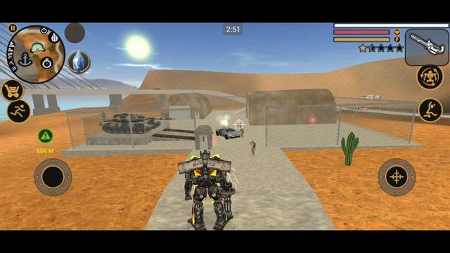 Vegas Crime Simulator - (Transformer Robot Attack Godzilla) Transformer Caught Military Power - HD смотреть онлайн