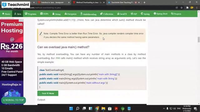 OOP Java (Polymorphism) in Marathi смотреть онлайн