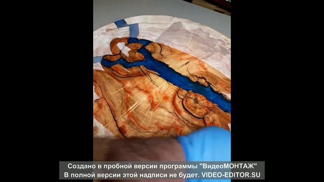 Журнальный, кофейный столик из древесины клена «Гроза» смотреть онлайн