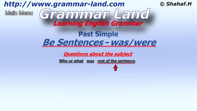 Learning English Grammar Past Simple tense be was were sentences смотреть онлайн