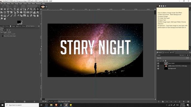 Image Inside Text Effect in 5 Minutes | GIMP Tutorial 2020 смотреть онлайн