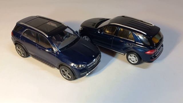Two Generation Of SUV: 1/43 Mercedes-Benz GLE (W166 & W167)