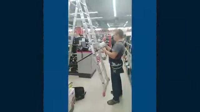 Монтаж камеры видеонаблюдения в магазине М видео смотреть онлайн