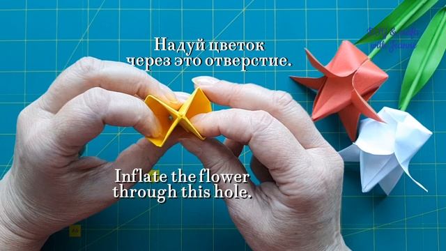 Легкие поделки для детей на 8 марта /Тюльпан/ Handmade Tulip / Pop-up Card for Kids | смотреть онлайн