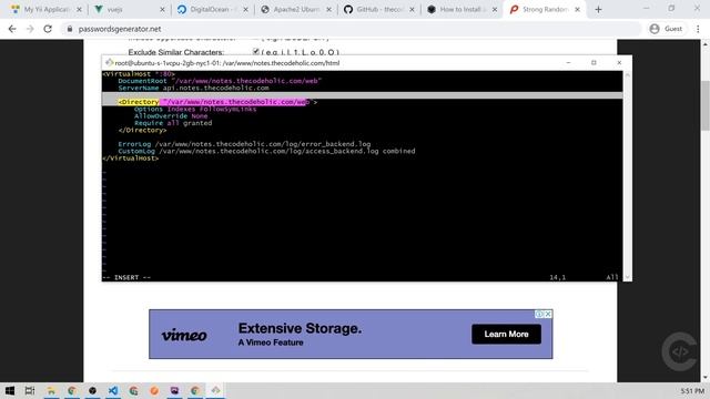 Vue.js & Yii2 REST API notes app - Deployment on Digitalocean | Part 5 смотреть онлайн