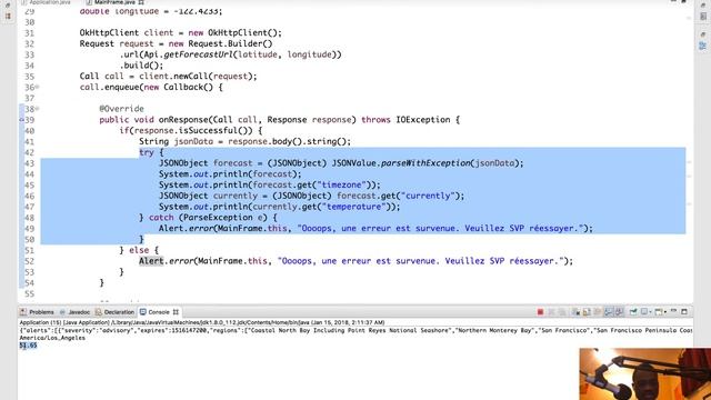 Application Météo avec Java Swing - 21 - L'exception ParseException смотреть онлайн
