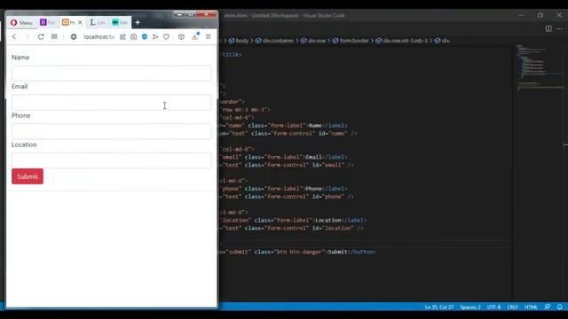 6 How to Create Forms using Bootstrap 5 in Tamil | Bootstra 5 Crash Course Forms Tutorial Tamil смотреть онлайн
