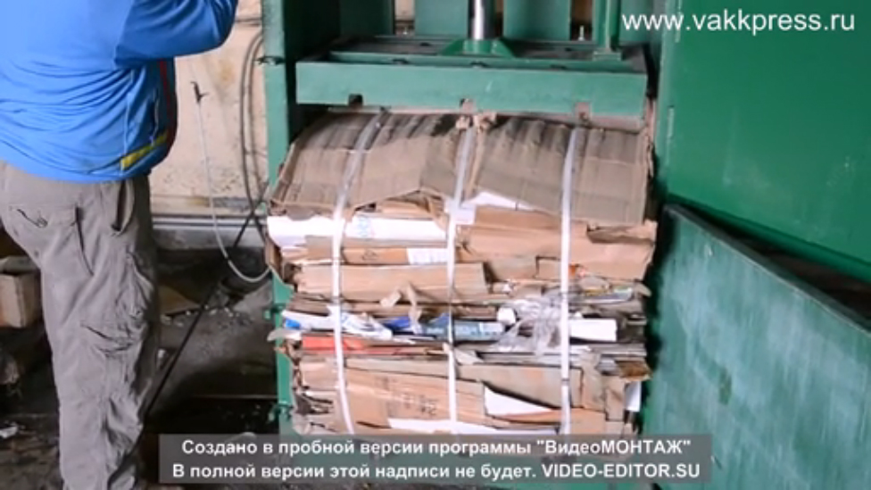 Гидравлический пакетировочный пресс VAKKPRESS 2210 с усилием прессования 10 тонн смотреть онлайн