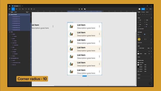 Grocery List Item made with Auto layout - Figma Crash Course | #autolayout #figmatutorial #figma смотреть онлайн