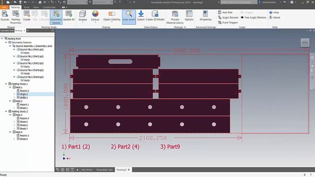 Autodesk Inventor Nesting Utility + CAM смотреть онлайн