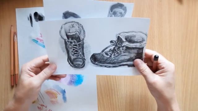 маркеры, чёрный акварельный карандаш, сангина, как ими рисовать и примеры работ смотреть онлайн