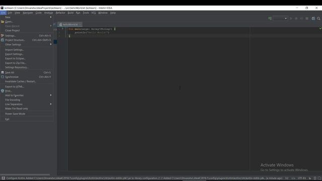 Kotlin Hello World Program смотреть онлайн
