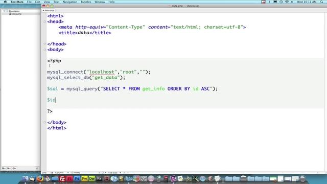 PHP Lesson 1: How to get data from MySQL Database смотреть онлайн