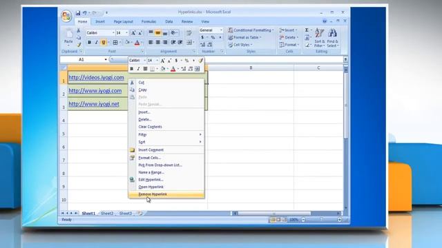 Microsoft® Excel 2007: How to remove Hyperlinks смотреть онлайн