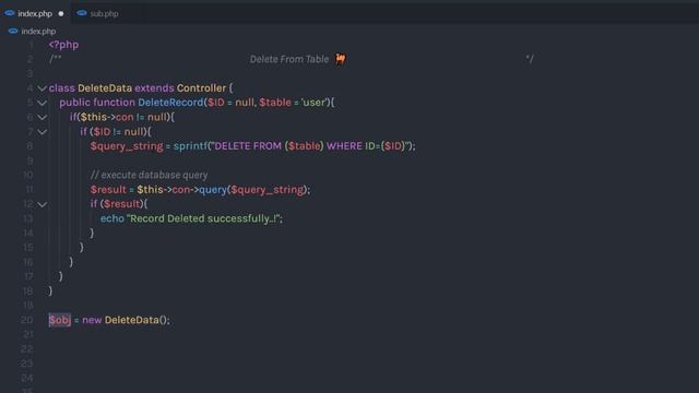 Delete Record From The Table - PHP OOP - In 5 Minutes смотреть онлайн