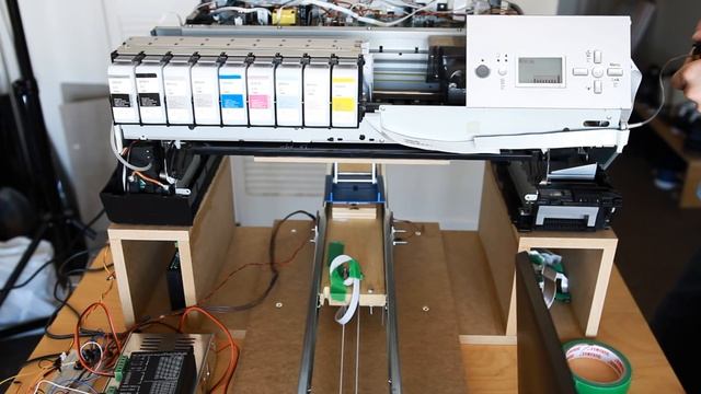 DIY DTG Flatbed With Arduino: First Printing / Первые испытания