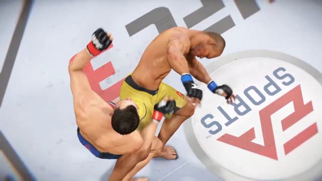 Обоюдный нокдаун с последствиями! UFC 3 смотреть онлайн