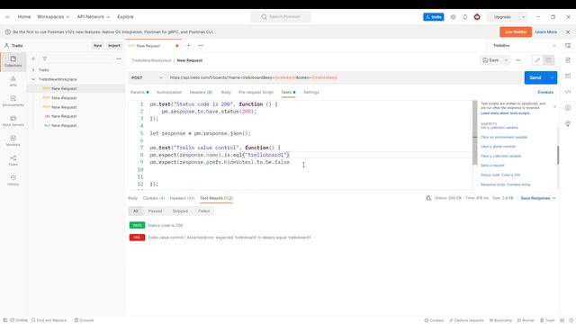Postman | Testing with Chai смотреть онлайн