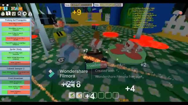 Boss fight with Vicious Bee ! Bee Swarm Simulator (Roblox) смотреть онлайн