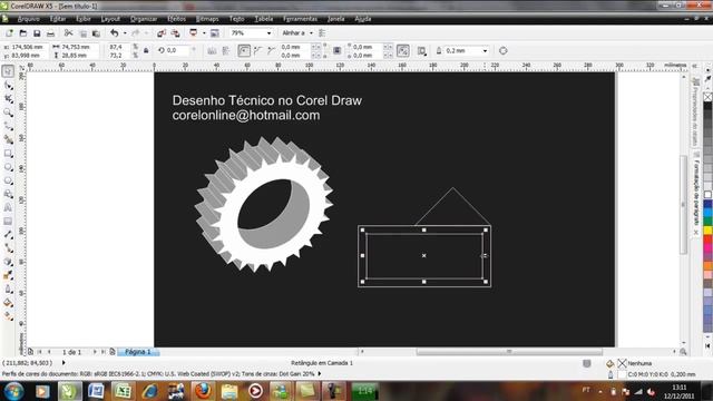 Desenho Tecnico Corel Draw - AutoCad - Engenharia Mecânica - Civil - Elétrica - Peça - Projeto смотреть онлайн
