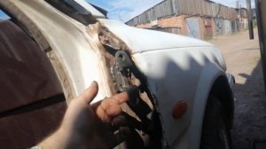 TOYOTA COROLLA AE91 Замена петель двери, гитары и кожуха руля.