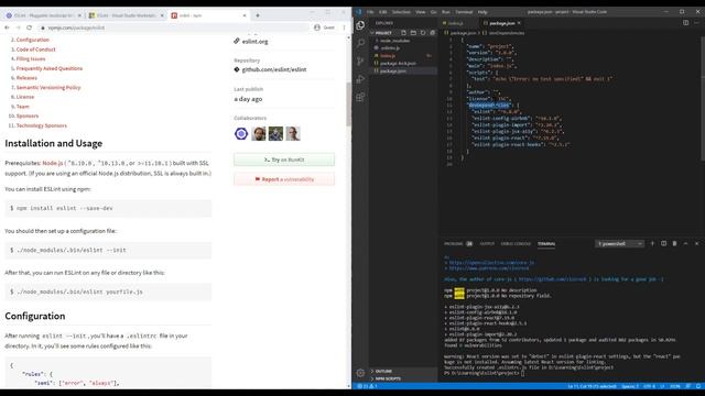 How to write better code using ESLint | VSCode ESLint tutorial смотреть онлайн