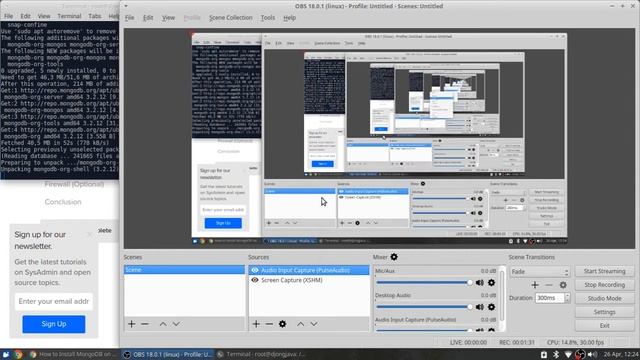 Install Mongodb at Ubuntu 16.04(no SOUND) смотреть онлайн