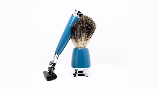 Бритвенный набор MUEHLE RYTMO, темно-бирюзовая смола, натуральный барсучий ворс, бритва Fusion смотреть онлайн