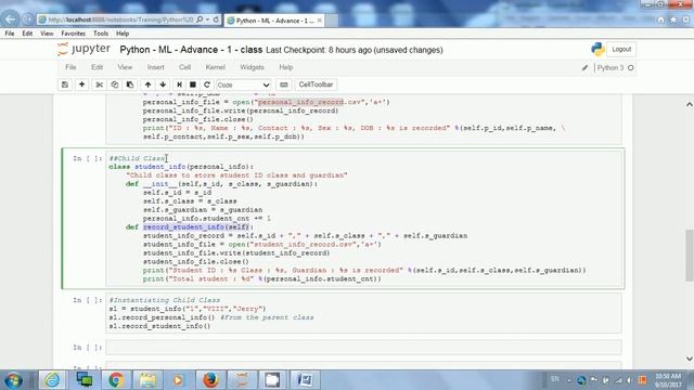 Python ML Advance 1 class inheritance смотреть онлайн
