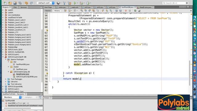 Lập trình Java Swing - Assignment - V25 - Load dữ liệu từ CSDL MySQL lên Jtable trong Java смотреть онлайн
