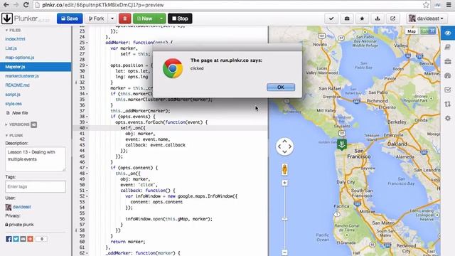 Custom Interactive Maps with the Google Maps API 13 Dealing with Multiple Events смотреть онлайн
