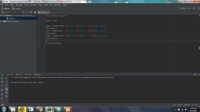 TKINTER PYTHON 3.5 Tutorial Indonesia - [4] Sistem Grid смотреть онлайн
