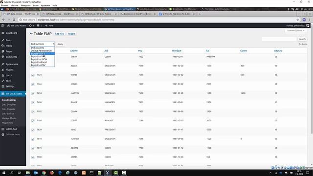 Export and import table data смотреть онлайн