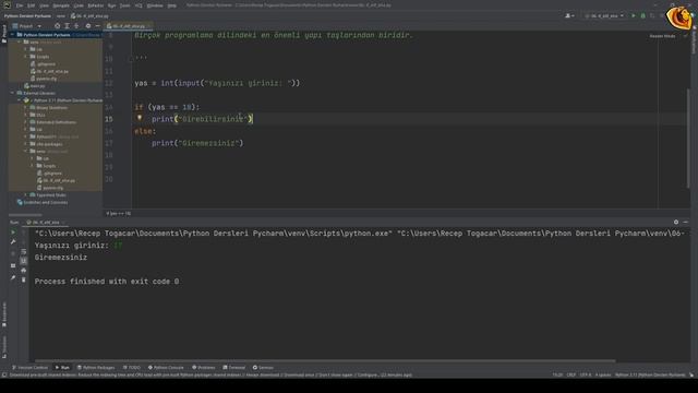 Python Dersleri |14- If-Elif-Else смотреть онлайн