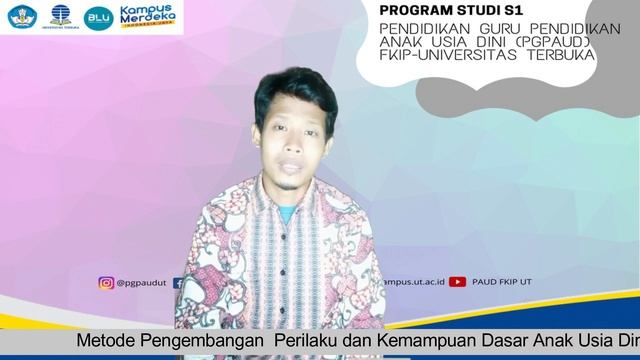 Video Sapaan Sesi 7 Metode Pengembangan Perilaku dan Kemampuan Dasar Anak Usia Dini #tutor смотреть онлайн