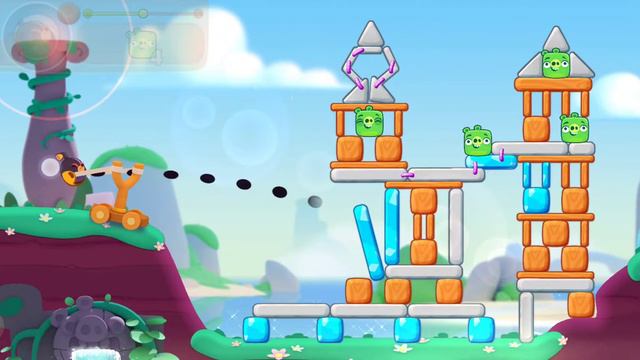 Мобильная игра Angry Birds 5 уровень смотреть онлайн