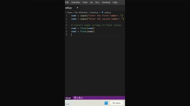 sum of two numbers using python #computer #education #python #programming #coding смотреть онлайн