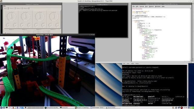 BeagleBoard Classic & fischertechnik roller #38 : Intro, monitor/keyboard/mouse, Python, speed смотреть онлайн