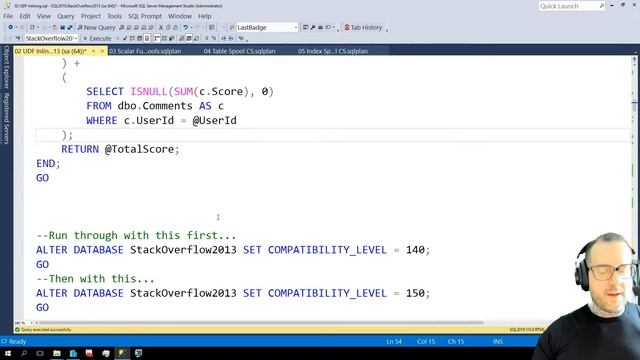 UDF Inlining Demos смотреть онлайн