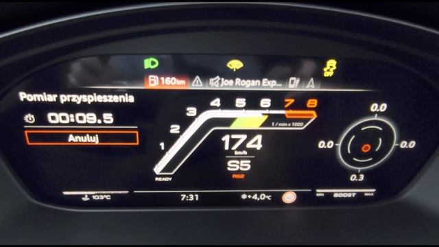 Audi RS4 MY2020 launch and acceleration 0-200 kph смотреть онлайн
