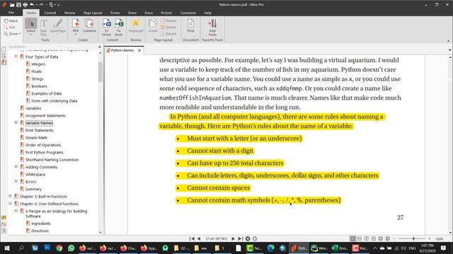 Python Week 02-4 Variables names смотреть онлайн