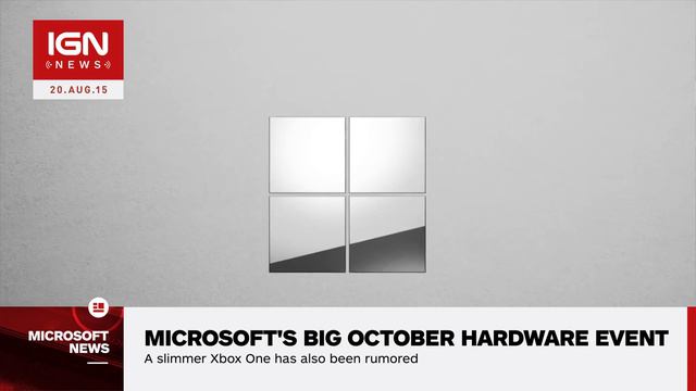 Microsoft Rumored to Reveal New Hardware at October Event - IGN News смотреть онлайн