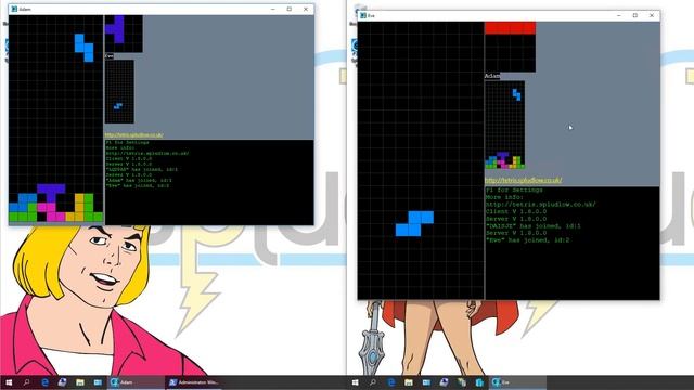 Spludlow Tetris - Local Network LAN Game - Adam & Eve смотреть онлайн