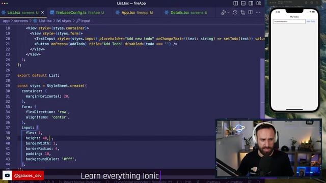 ? React Native Todo App with Firebase and Expo смотреть онлайн