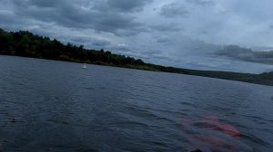 Лодка "Таймень 3600 НДНД" с мотором "Gladiator  9.8". Пробная поездка и обкатка.