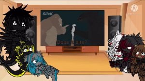 Jurassic World Dinosaurs and Godzilla react to If Godzilla was in Jurassic World/Park by slick