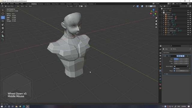 Blender 2.92: Anime Male Body Modeling WIP #4 смотреть онлайн