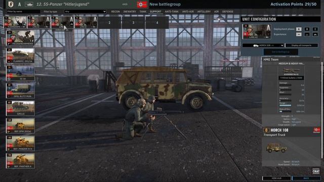 Steel Division II ▶ 12th SS Deck Building смотреть онлайн