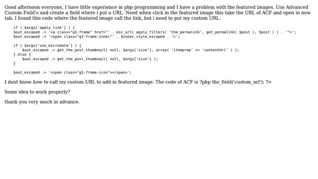 Wordpress: Add custom url to featured image смотреть онлайн