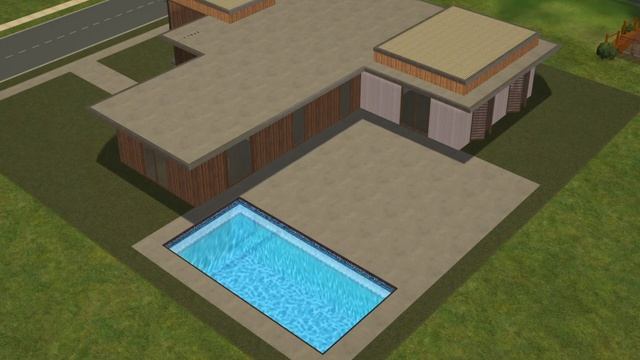 Современная вилла с доп | Строительство Симс 2 | The Sims 2 Speed Build | CC смотреть онлайн